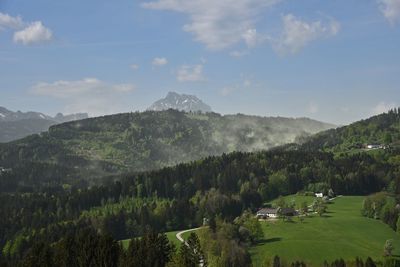 Scenic view of landscape against sky