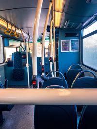 Interior of train