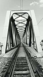 View of railroad tracks against sky