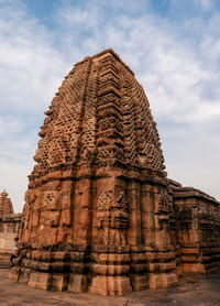 Low angle view of temple against sky