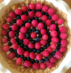Close-up of strawberry fruit served in plate