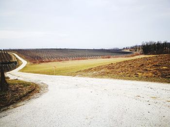 Road against sky