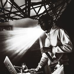 Man looking at camera