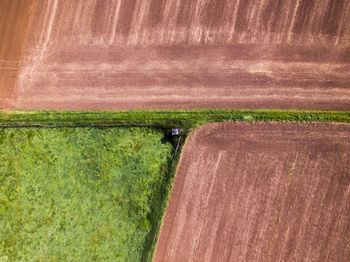Man working on agricultural field