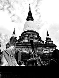 Statue of temple against sky