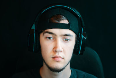 Close-up portrait of young man