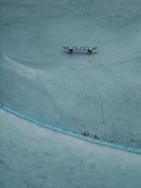 High angle view of boat