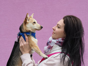 Woman with dog