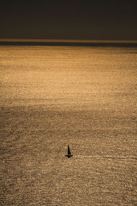 View of sea at sunset