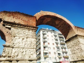 Low angle view of historical building