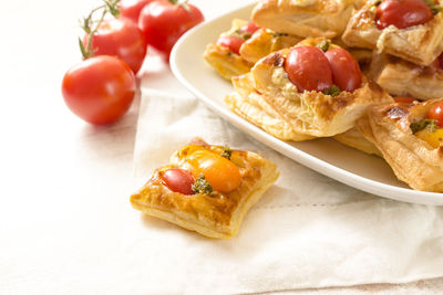 Close-up of food on table