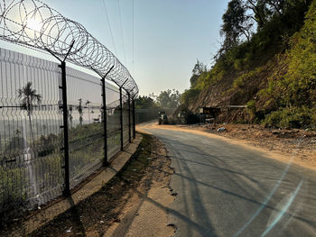 Road amidst trees