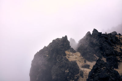 Rock formations against sky