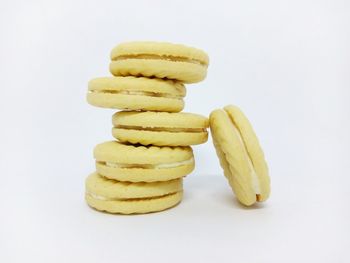 Stack of hot spring against white background