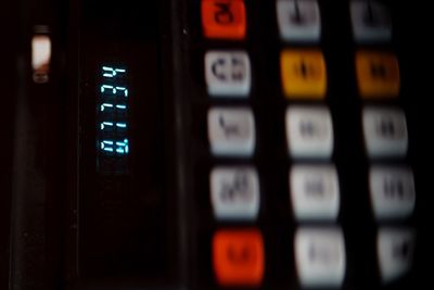 Close-up of computer keyboard