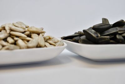 Close-up of bread in bowl on table