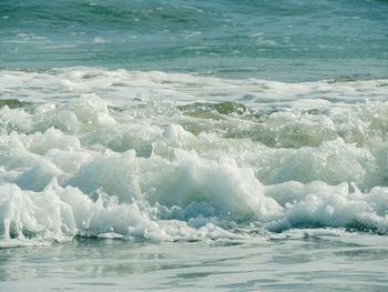 Waves rushing towards shore