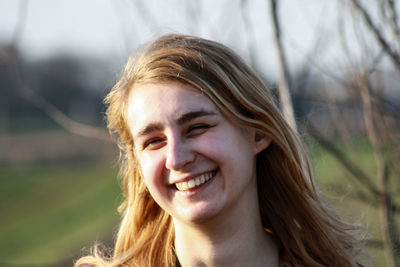 Portrait of a smiling young woman