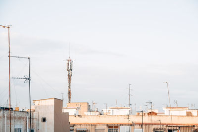 Buildings against sky in city