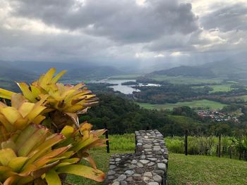 Scenic view of landscape against sky