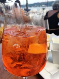 Close-up of drink on table
