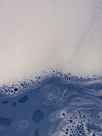 The soapy bubbles