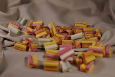 Close-up of multi colored candies