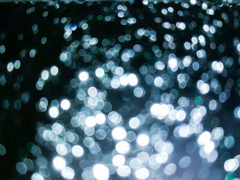 Defocused image of illuminated lights