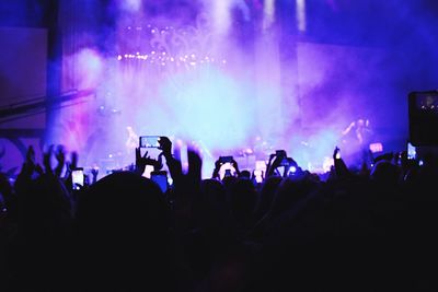 Crowd at music concert