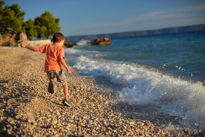 Boy on beach