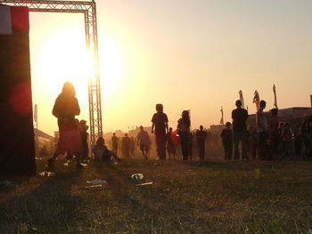 People at sunset