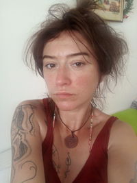 Portrait of beautiful young woman