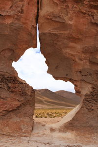 View of rock formations