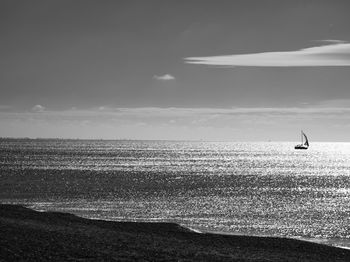 Scenic view of sea against sky