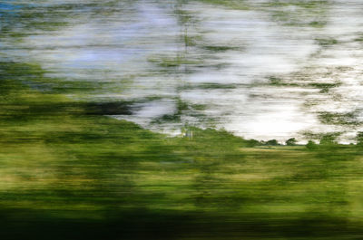 Close-up of reflections in water