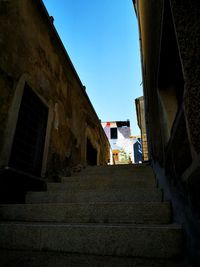 Low angle view of residential buildings against sky