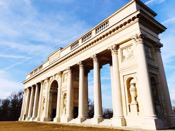 Low angle view of historical building