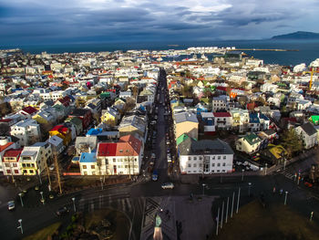 High angle view of cityscape