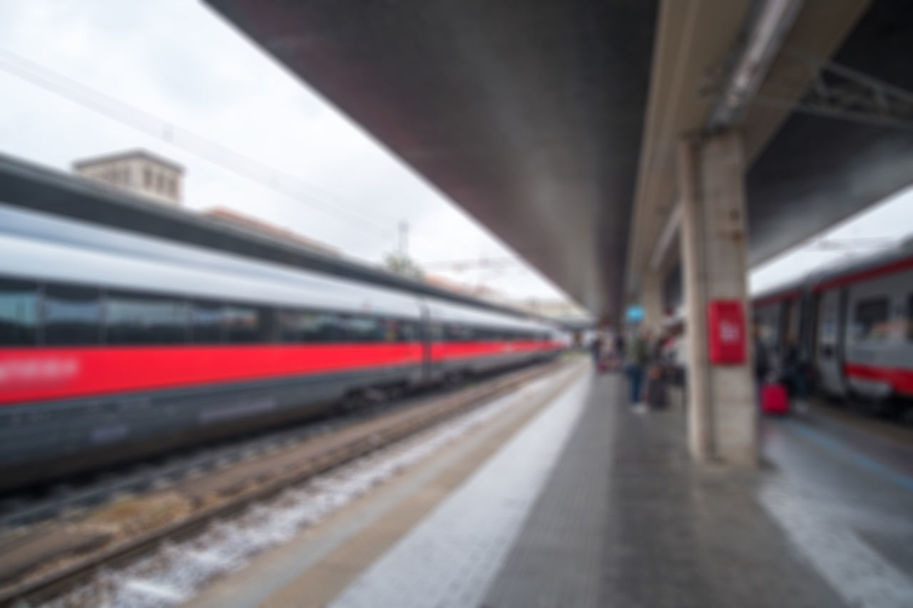 VIEW OF TRAIN AT RAILROAD STATION