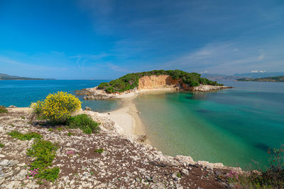 Scenic view of sea against sky