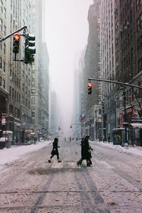 People walking on street