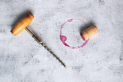 Close-up of cleaning equipment on table