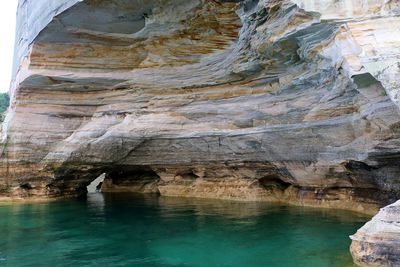 Rock formations in cave