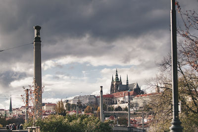 Buildings against sky in city