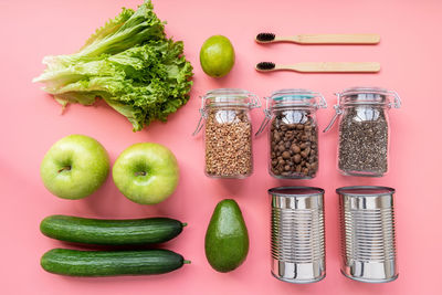 Various fruits in container