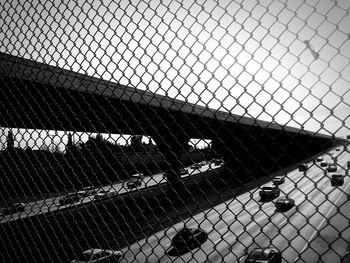 View of chainlink fence