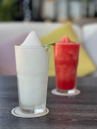 Close-up of drink on table