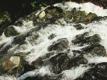 River flowing through rocks