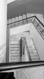Low angle view of spiral stairs