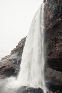 Scenic view of waterfall
